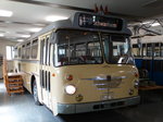 Büssing Oldtimer Bus am 10.07.16 im VGF Verkehrsmuseum in Frankfurt Schwanheim