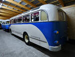 Im DDR-Museum Dargen ist ein Ikarus 30 Regionalbus ausgestellt. (August 2021)