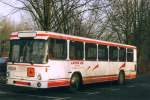 Magirus Deutz M260 SH110, aufgenommen  im Januar 2002 auf dem Parkplatz des Dortmunder Zoos.