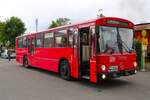 Mercedes Benz O305 der Bundesbahn am 16.05.26 bei den Bahnwelttagen in Kranichstein 
