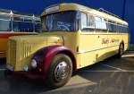 Saurer, dieser Reisebus wurde in den Saurerwerken in Wien gebaut, Europatreffen historischer Busse in Sinsheim, April 2014