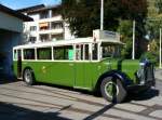 Bern Mobil - Oldtimer Saurer BLD  Nr.7 vor dem Trammuseum in Bern am 05.10.2008