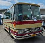 74009 Oldtimer Bus Kässbohrer Setra S 80, von Emile Weber, Bj 1974, Motor mit 6490 cm³, 135 Ps, max 100 km/h, aufgenommen bei einer Oldtimer Veranstaltung in Remich.  14.07.19 
