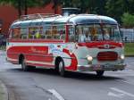 Setra S9 Omnibus,Baujahr 1959, 125 PS, gesehen am 11.07.2009 in Aachen bei der Rallye  2000 km durch Deutschland    