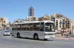 Dieser Duple Dominant II Reisebus war am 16.5.2014 als Linienfahrzeug auf Malta hier in St.