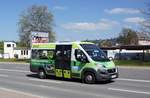 Bus Rodewisch / Bus Vogtland: Fiat Ducato TS City Shuttle der Göltzschtal-Verkehr GmbH Rodewisch (GVG), aufgenommen im April 2019 am Busbahnhof von Rodewisch.