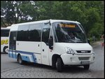 Iveco Kleinbus der Kraftverkehrsgesellschaft mbH Ribnitz-Damgarten in Stralsund am 10.06.2014