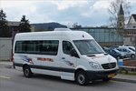 . JJ 3402, Mercedes Benz Kleinbus von Voyages Siedler-Thill, aufgenommen am Bahnhof in Ettelbrück.  06.04.2016