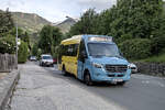Mercedes-Benz Sprinter von Ledermair (SZ-312TJ) als Citybus Schwaz Linie 9 in Schwaz, Marktstra�e.