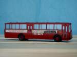 MercedesBenz O 317 K – Omnibus der DEUTSCHEN BUNDESBAHN; mit Werbung für die Zeitschrift „MIBA“, Epoche IV [Modell: BREKINA ...]