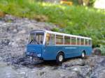 Modellbus-Historischer FBW der VZO im Massstab 1:87 am 9.10.14.