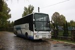 DAF SB 3000 ATi Reisebus am 12.10.2016 in Kolomeya in der Ukraine.