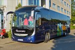 . Irisbus Magelys Pro aus Spanien, wartet bei einem Hotel nahe Amsterdam auf die letzten Fahrgäste.  Sept. 2016