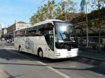 MAN Lion`s Coach unterwegs in der Stadt Lausanne am 22.09.2014