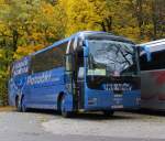 Viele Reisegruppen besuchen per Bus Schloss Linderhof. MAN Lion´s Coach hat Touristen aus Zagreb nach Oberbayern gebracht. 09.10.2015