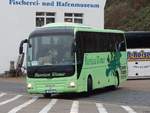 MAN Lion's Coach von BusBetriebe Wismar aus Deutschland im Stadthafen Sassnitz am 31.12.2017