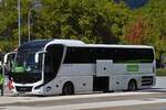 MAN Lion’s Coach von APS; unterwegs für Flixbus hat den Busbahnhof von Grenoble soeben angefahren.