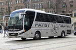 MAN Lion's Coach, ''Patsy Travel'' /BE, Amsterdam im April 2024.