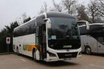 MAN Lions Club Reisebus der Fa. Kautra am 14.12.2025 in Rüdesheim am Niederwald Denkmal.