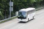 Man Lion's Coach de la maison Vega Tours photographi le 27.05.2012 sur l'autoroute Berne - Ble 