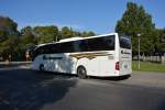 BEW 968 (Mercedes-Benz Tourismo). Aufgenommen am 18.09.2014 Stockholm Djurgårdsvägen.
