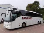 Mercedes Tourismo von Kanalbuss aus Schweden im Stadthafen Sassnitz am 30.08.2014