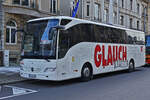 Mercedes Benz Tourismo, von Glauch Reisen aus Viersen, aufgenommen in den Straßen der Stadt Luxemburg.
