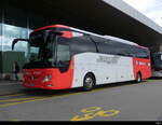 BlaBlaCar - Mercedes Tourismo FH-686-DP bei den Bus Haltestellen vor dem Flughafen in Genf am 24.03.2024