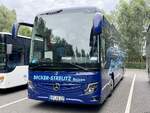 Mercedes Tourismo von Becker-Strelitz Reisen aus Deutschland in Plau am See am 10.07.2024