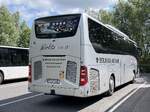 Mercedes Tourismo von W�rlitz Tourist aus Deutschland in Plau am See am 24.07.2024