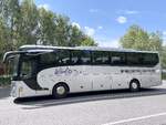 Mercedes Tourismo von W�rlitz Tourist aus Deutschland in Plau am See am 24.07.2024