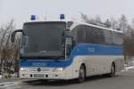 Die Bundespolizei war zum 3.Liga Spiel FC Hansa Rostock gegen Preuen Mnster wieder zu Gast in Hhe ZOB Rostock Hbf/Sd.26.01.2013