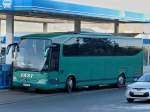 Mercedes Benz Travego, aufgenommen an einer tankstelle im Norden von Luxemburg.