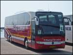 Mercedes Travego von Ø.-Hoesinge Turistfart aus Dänemark im Stadthafen Sassnitz am 09.07.2013