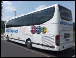 Mercedes Travego von Hügle Rossach aus Deutschland vor dem Kalibergwerk in Merkers am 16.07.2013