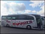 Mercedes Travego von Eggers Reisen aus Deutschland im Stadthafen Sassnitz am 21.09.2013