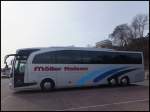 Mercedes Travego von Mller Reisen aus Deutschland im Stadthafen Sassnitz am 14.03.2014