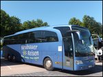 Mercedes Travego von Neubauer-Reisen aus Deutschland im Stadthafen Sassnitz am 29.05.2014