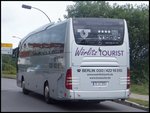 Mercedes Travego von Wörlitz Tourist aus Deutschland im Stadthafen Sassnitz am 21.06.2014