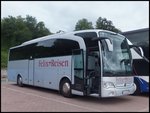 Mercedes Travego von Felix-Reisen aus Deutschland im Stadthafen Sassnitz am 21.06.2014