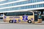 Lehtimäki-Charter /FIN, mit einem Mercedes -Benz Travego #'37'. Helsinki im August 2017.