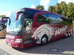 Mercedes Travego von Wild aus Deutschland im Stadthafen Sassnitz am 29.09.2015