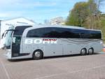 Mercedes Travego von Bohr aus Deutschland im Stadthafen Sassnitz am 02.05.2018