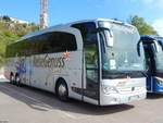 Mercedes Travego von Regiobus Mittelsachsen aus Deutschland im Stadthafen Sassnitz am 05.05.2018