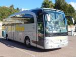 Mercedes Travego von Nessetal-Reisen aus Deutschland im Stadthafen Sassnitz am 29.09.2018