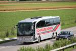 Mercedes Benz Travego de la maison Schwarb Möhlin (nouvelle livrée) photographié le 08.07.2012 à Oensingen