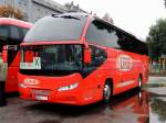NEOPLAN von URB-Uecker Randow Bus GmbH erwartet in Bratislava seine Fahrgäste; 130828