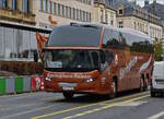 Neoplan Cityliner von Springhorn Reisen, ist in der Stadt Luxemburg unterwegs.