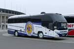 Neoplan Cityliner von Busreisen Haschick GbR (Handballverein Aue), Berlin im Januar 2023.