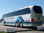 Neoplan Cityliner von S�rens Rejser aus D�nemark im Stadthafen Sassnitz am 13.08.2024